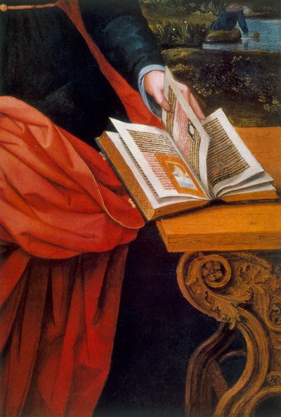 Panna a dítě, detail, 16. století od Unbekannt