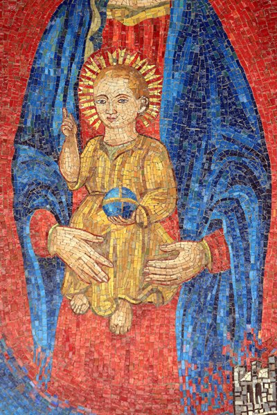 Panna a dítě. Itálie. Bazilika Zvěstování, Nazaret, Izrael od Unbekannt