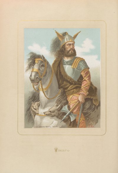 Viriathus. Od: Slavní muži a ženy všech dob od Juana Landy, 1875-1877. od Unbekannt
