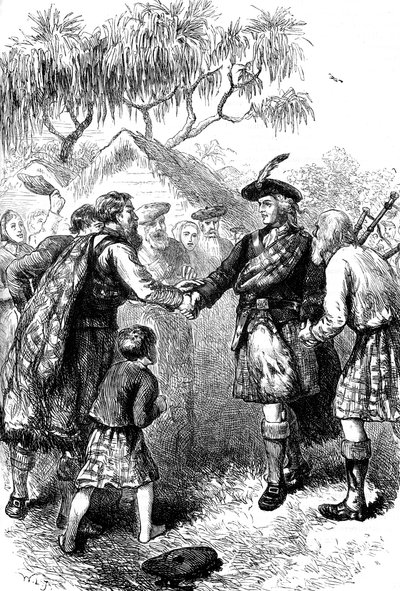 Návštěva Jamese Oglethorpea v kolonii Highland, Georgia, 30. léta 18. století od Unbekannt