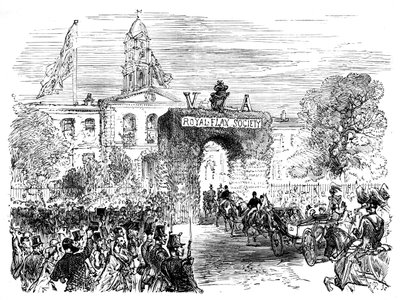 Návštěva královny a prince Alberta v Linen Hall, Belfast, 50. léta 19. století, 1888 od Unbekannt