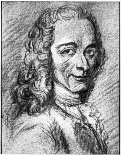 Voltaire, francouzský osvícenský spisovatel, esejista, deista a filozof, 18. od Unbekannt