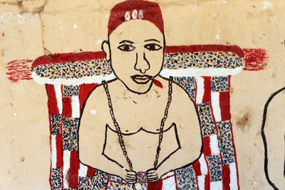 Nástěnná malba voodoo na klášteře. Togoville, Togo od Unbekannt