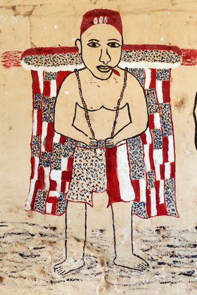 Nástěnná malba voodoo na klášteře. Togoville, Togo od Unbekannt