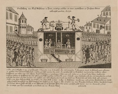 Prezentace hlavního stroje v Paříži, 1792. od Unbekannt