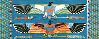 Stropní dekorace vulture, Philae, Egypt, 1928. od Unbekannt