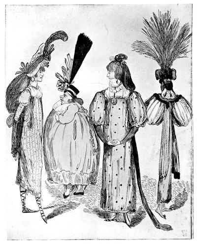 Waggoners Frocks or No Bodys z roku 1795, 1795 od Unbekannt