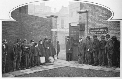 Čekání na vstup do St Marylebone Workhouse, Luxborough Street, Londýn, c1901 1903 od Unbekannt