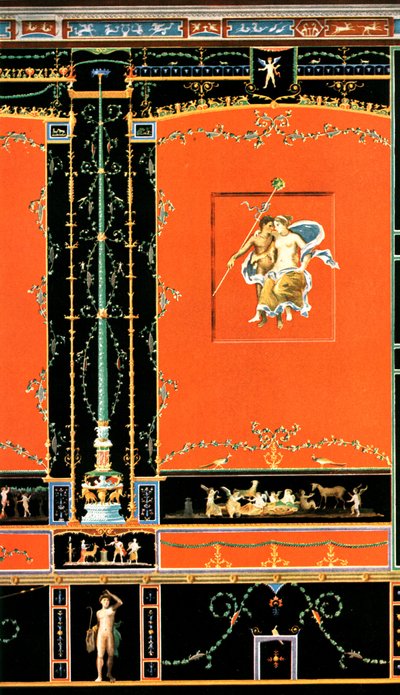 Nástěnná dekorace, Pompeje, Itálie, 1928. od Unbekannt
