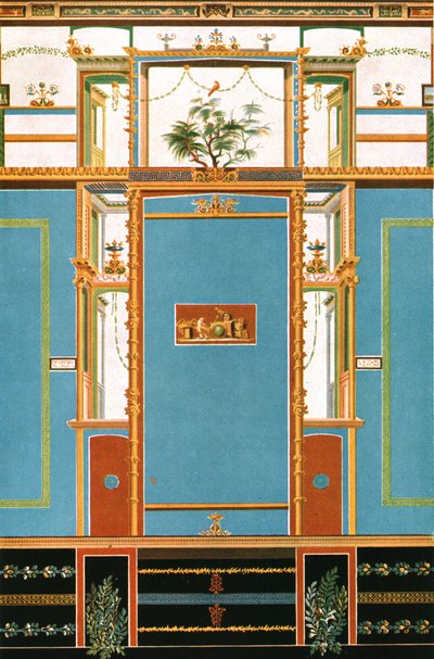 Nástěnná dekorace, Pompeje, Itálie, 1928. od Unbekannt