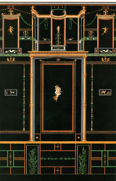 Nástěnná dekorace, Pompeje, Itálie, 1928. od Unbekannt