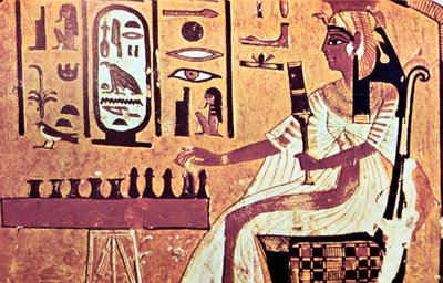 Nástěnná malba z hrobky Nefertari, Théby, Starověký Egypt, 19. dynastie, 13. století před naším letopočtem od Unbekannt