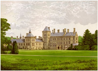 Walton Hall, Warwickshire, domov Baroneta Mordaunta, c1880 od Unbekannt