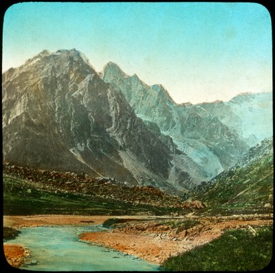 Údolí Wanga, řeka Sutlej, Indie, konec 19. nebo začátek 20. století od Unbekannt