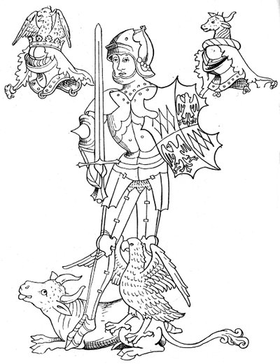 Warwick the Kingmaker, anglický šlechtic a voják z 15. století, 1893 od Unbekannt