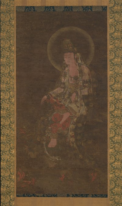 Vodní měsíc Avalokiteshvara, 14. století. od Unbekannt
