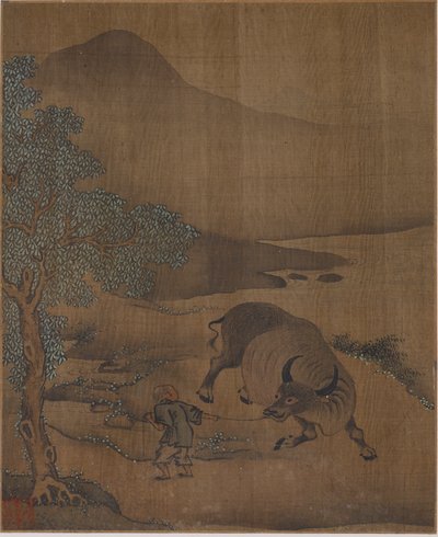 Vodní buvol a Herdboy, možná dynastie Ming, 1368-1644. od Unbekannt