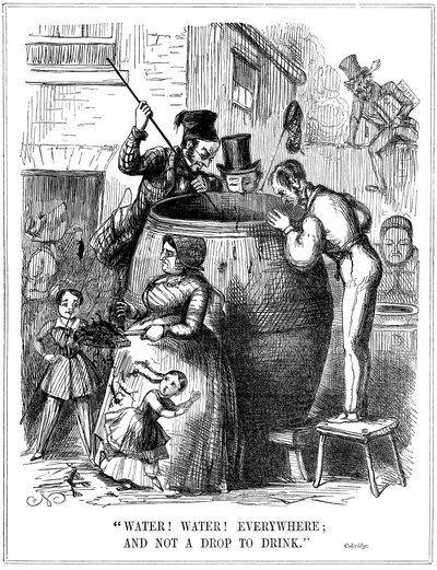Voda! Voda! Všude a ani kapka k pití, 1849 od Unbekannt