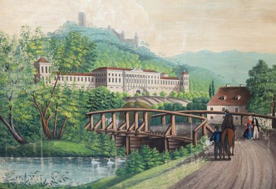 Hrad Weilburg u Badenu, polovina 19. od Unbekannt