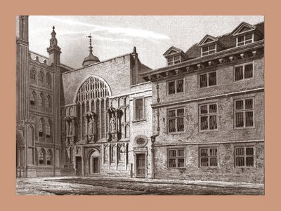 Západní fronta Guildhall Chapel, 1886 od Unbekannt