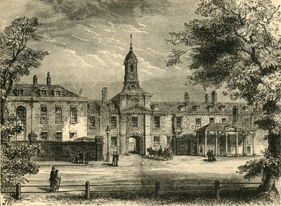 Západní fronta Kensingtonského paláce, c1876. od Unbekannt