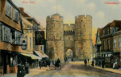 West Gate, Canterbury, konec 19.-začátek 20. století. od Unbekannt