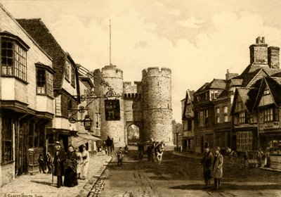 Westgate, Canterbury, 1898. od Unbekannt