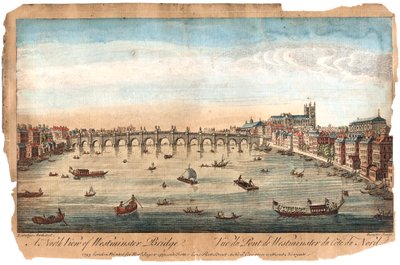 Westminster Bridge, Londýn, 1753 od Unbekannt