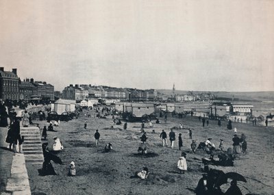 Weymouth - Celkový pohled na město a pláž, 1895 od Unbekannt