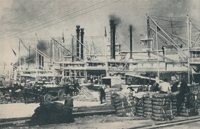 Když se nakládala bavlna, les jeřábů a komínů, 1937 od Unbekannt