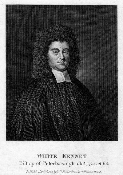 White Kennet 1660-1728, historik a biskup z Peterborough, 1803 od Unbekannt