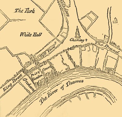 Whitehall za vlády Jindřicha VIII., 1881. od Unbekannt