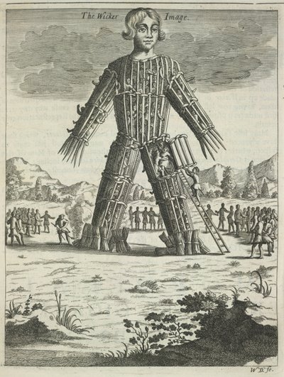 Proutěný muž z Britannia Antiqua Illustrata od Aylett Sammes, 1676 od Unbekannt