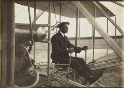Wilbur Wright v letáku, 1908. od Unbekannt