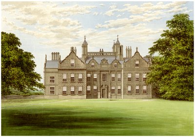 Willesley Hall, Derbyshire, domov hraběte z Loudoun, c1880 od Unbekannt