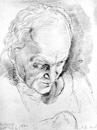 William Blake 1757-1827, anglický mystik, básník, malíř a rytec, 1820 od Unbekannt