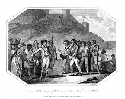 William Bligh, britský námořní důstojník přijat guvernérem Timoru, 14. června 1789 1802 od Unbekannt