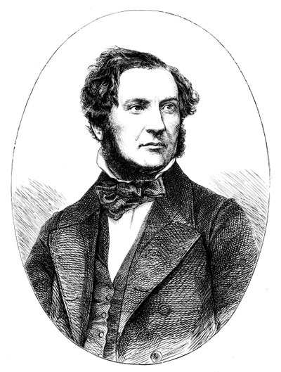 William Ewart Gladstone , britský liberální státník a předseda vlády, 1855 od Unbekannt