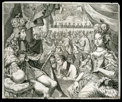 William III a Marie II, král a královna Velké Británie a Irska, c1689 od Unbekannt