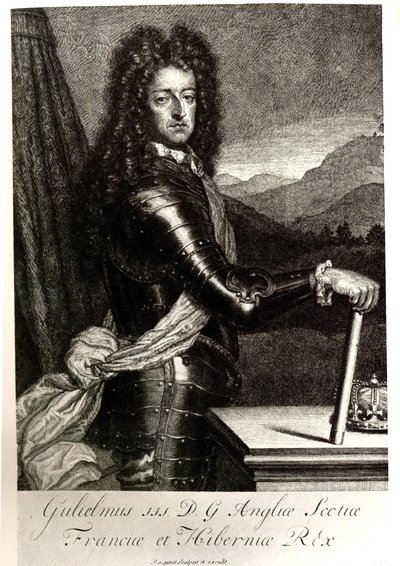 Vilém III Anglie a Orange 1650-1702 od Unbekannt