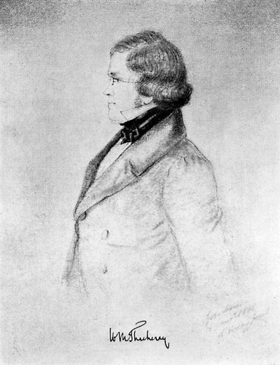 William Makepeace Thackeray, anglo-indický romanopisec, 1912 od Unbekannt