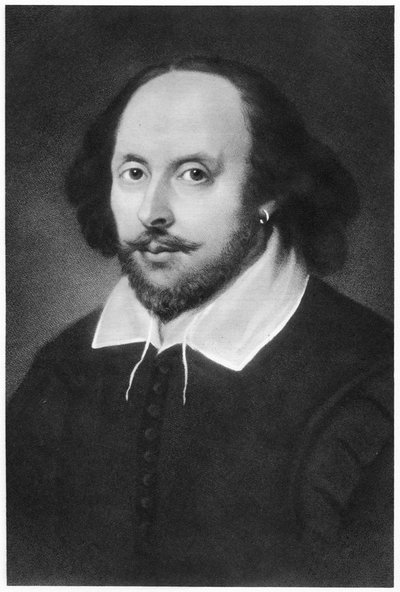 William Shakespeare, anglický dramatik, 19. století od Unbekannt