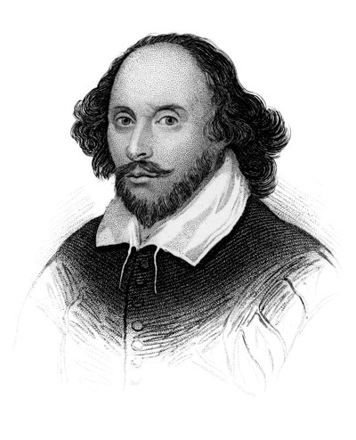 William Shakespeare, anglický básník a dramatik, c1850 od Unbekannt