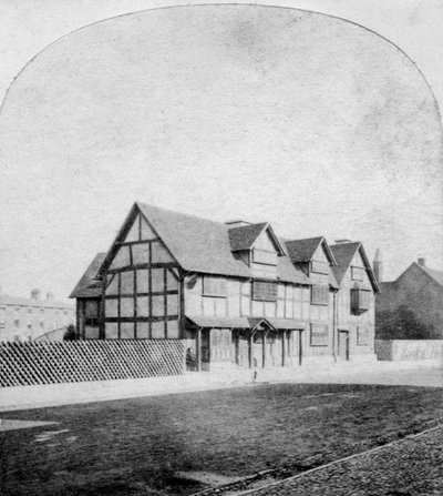 Dům Williama Shakespeara, Henley Street, Stratford-upon-Avon, Warwickshire, konec 19. století od Unbekannt