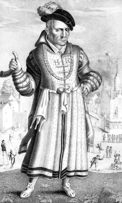 William Sommers, dvorní šašek Jindřicha VIII., 1825 od Unbekannt