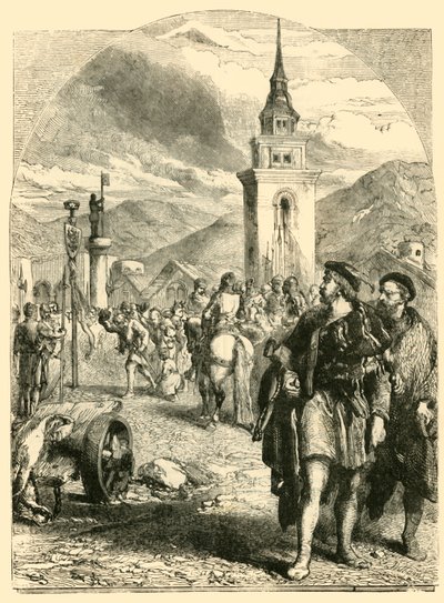 William Tell na tržišti v Altdorfu, 1890. od Unbekannt