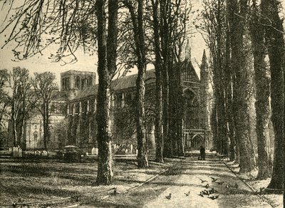 Winchesterská katedrála, ze severozápadu, 1898. od Unbekannt