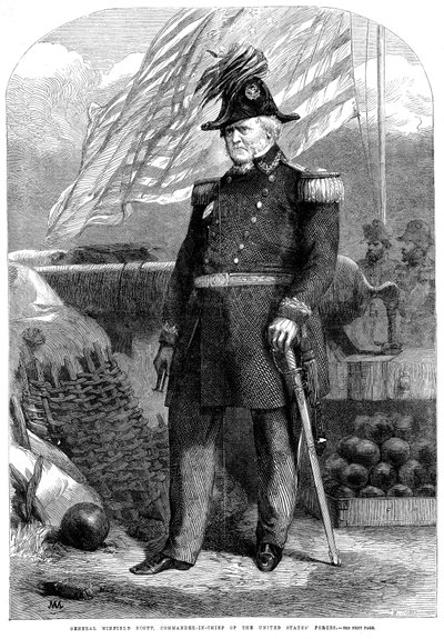 Winfield Scott , americký voják, 1861 od Unbekannt