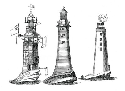 Majáky Winstanley, Smeaton a Rudyerd, 1833 od Unbekannt