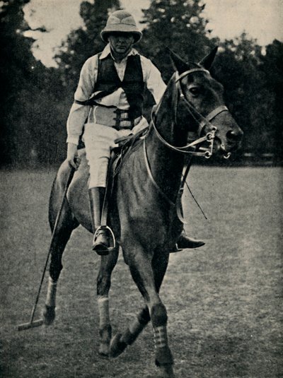 Winston Churchill hraje pólo, 20. léta, 1945. od Unbekannt